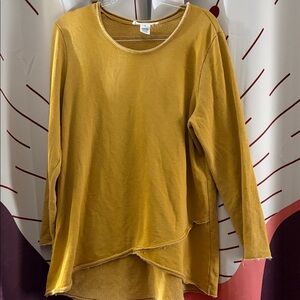 Workshop Republic Clothing Golden Asymmetrical Sweatshirt